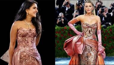 Anant-Radhika Pre Wedding : समारोह में राधिका को क्रिस्टल गाउन में देखा गया, ब्लेक लाइवली के Met Gala लुक को नकल किया गया