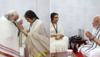 PM Modi Meet Vyjayanthimala: PM Modi ने वरिष्ठ अभिनेत्री Vyjayanthimala से मिलकर उनकी प्रशंसा की, दिलचस्प तस्वीरें साझा की।