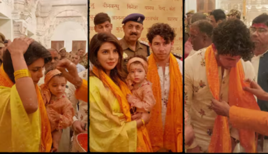Priyanka Chopra In Ayodhya: परंपरागत अवतार में पति Nick Jonas और बेटी Malti के साथ Priyanka Chopra पहुंचीं आयोध्या